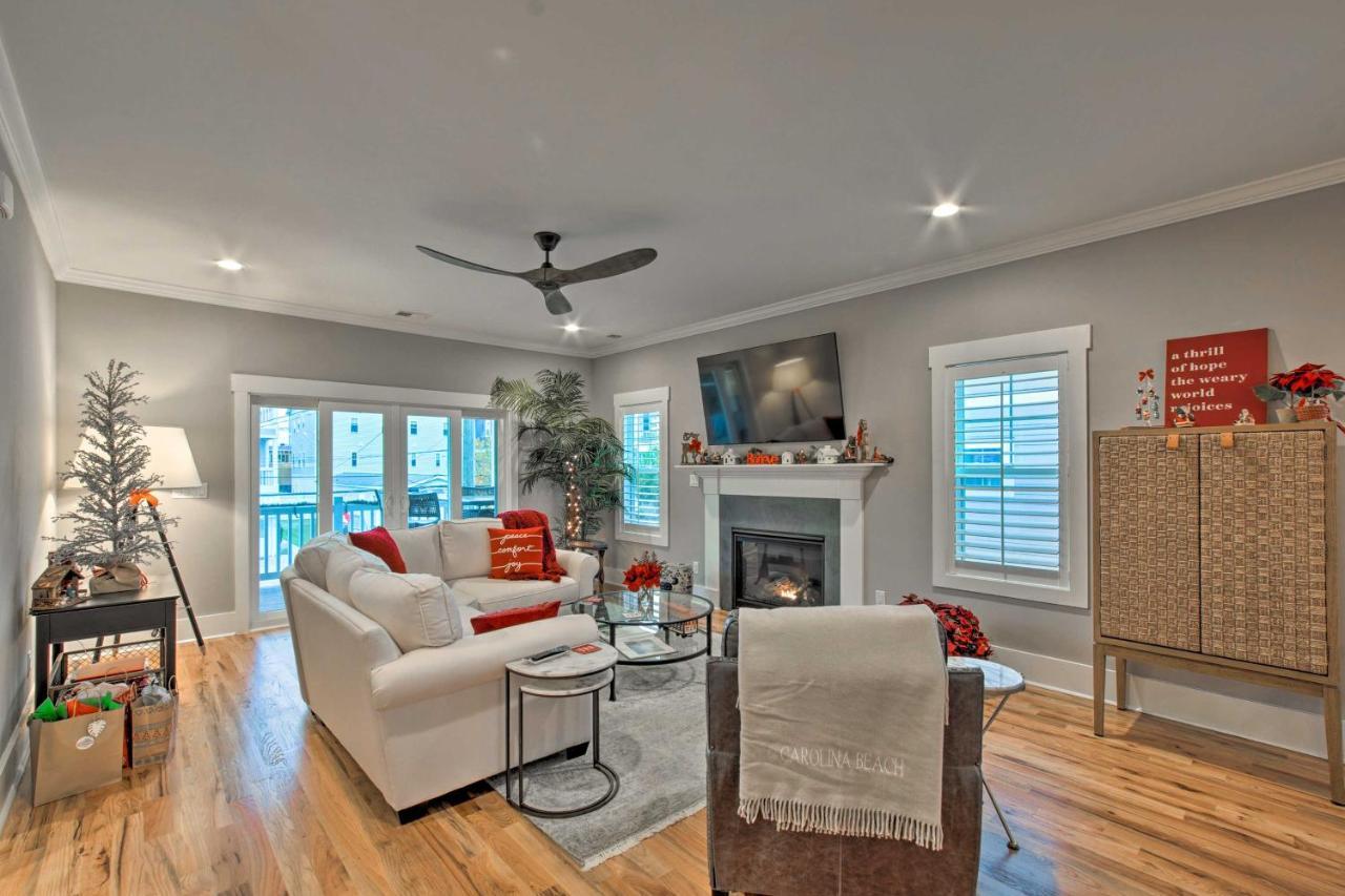 Bright Coastal Abode With Porch And Beach Access! Carolina Beach Kültér fotó